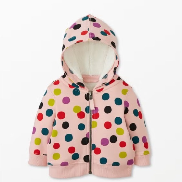 Hanna Andersson Other - Hanna Andersson baby polka hoodie Size 12-18 months